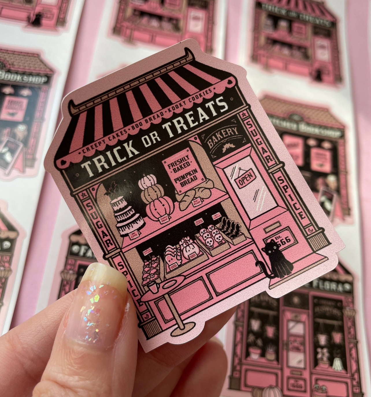 Trick or Treats Halloween Sticker