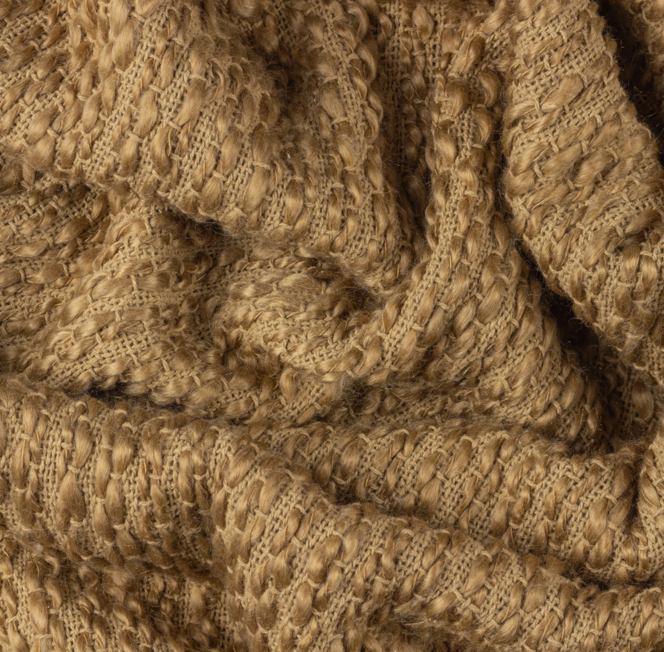 Woven Fringed Olive Throw