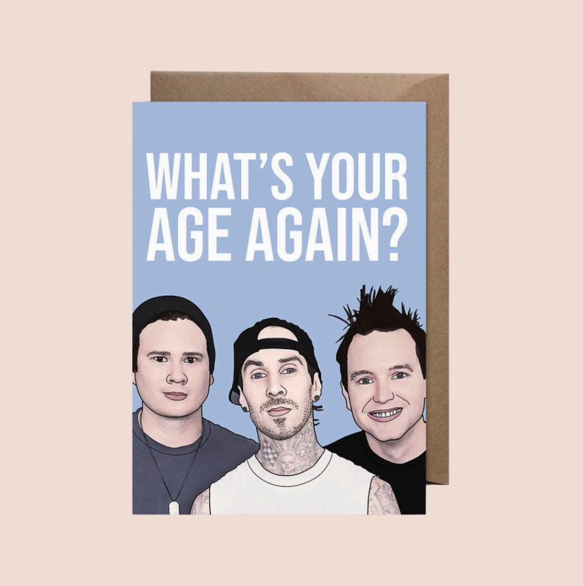 Blink 183 Birthday Card