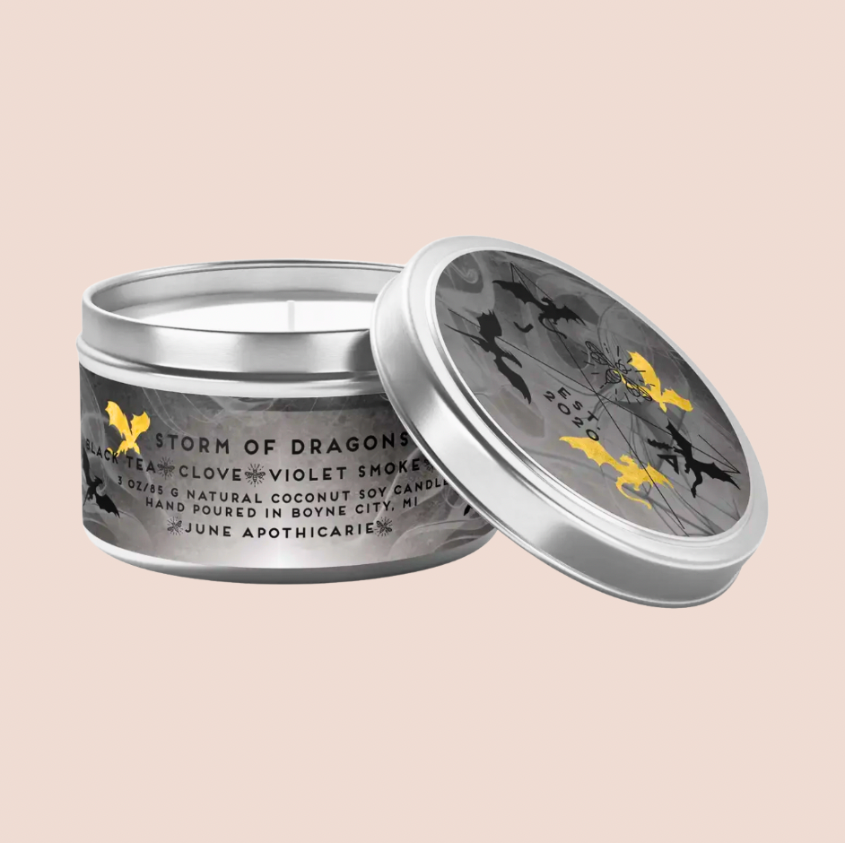 Storm Of Dragons Fourth Wing 4oz Candle