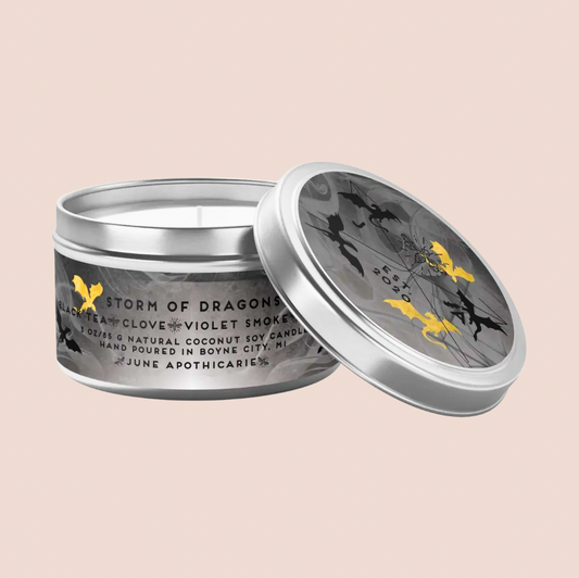 Storm Of Dragons Fourth Wing 4oz Candle