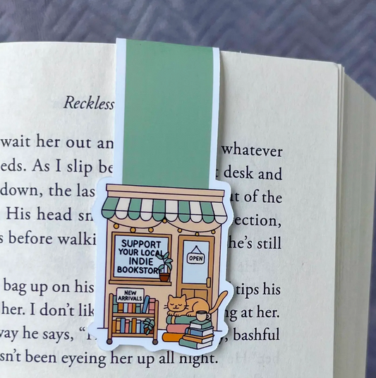 Support Your Local Bookstore Magnetic Bookmark