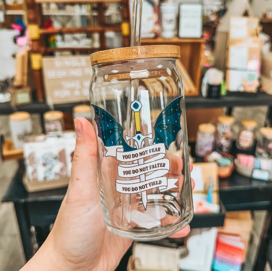 You Do Not Yield Iced Coffee Glass 16oz