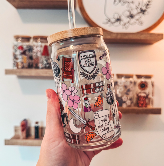 Basgiath Iced Coffee Glass 16oz