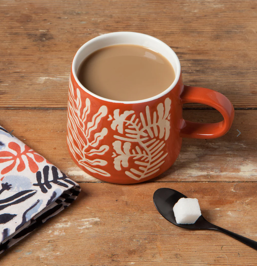 Botanical Coral Mug