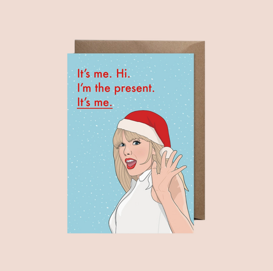 Taylor Swift I'm The Present Chrismas Card