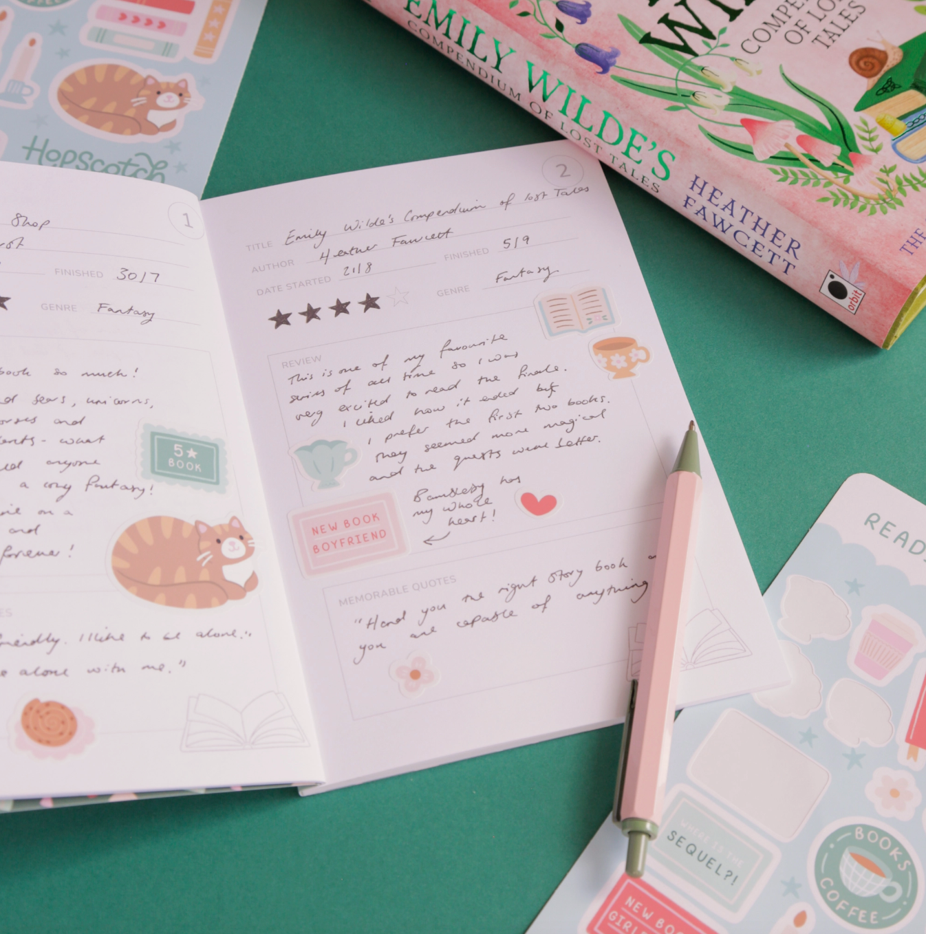 Reading Journal – 50 Page Book Review Notebook