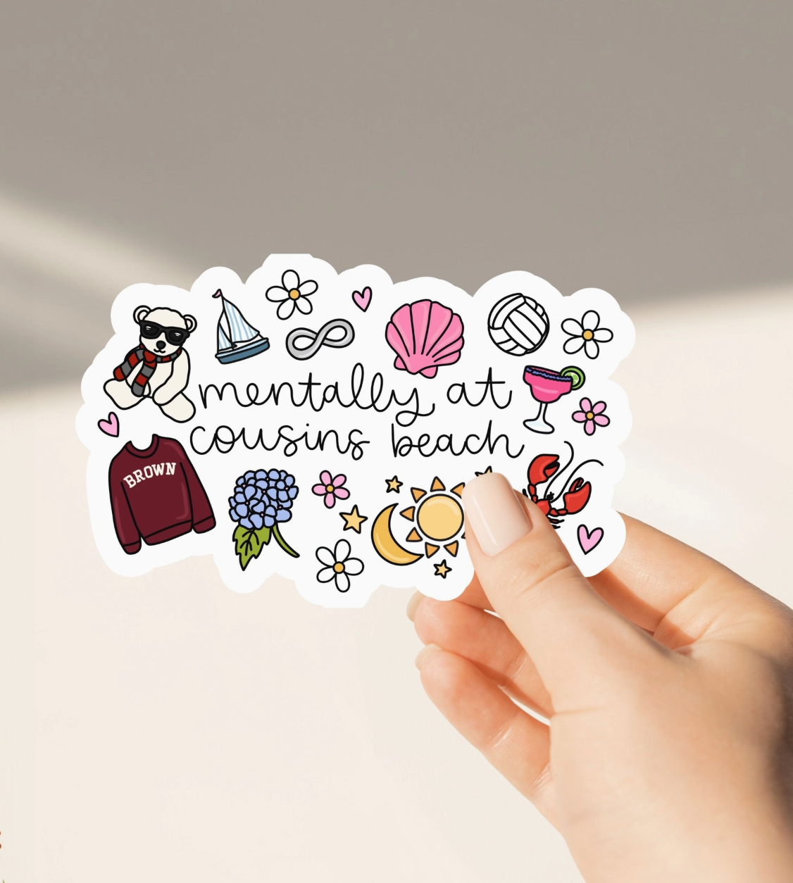 Cousins Beach TSITP Sticker