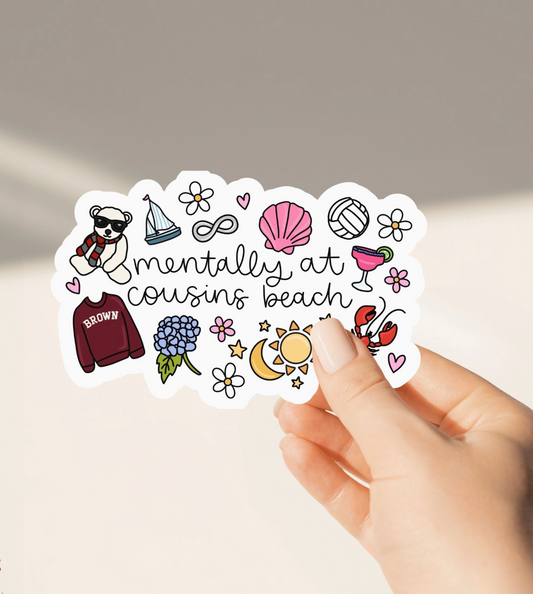Cousins Beach TSITP Sticker