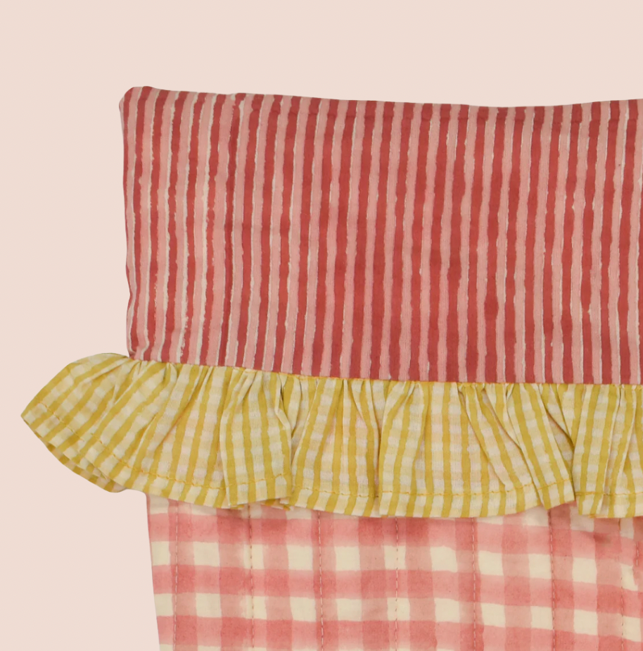 Organic Cotton Stocking in Pink Gingham