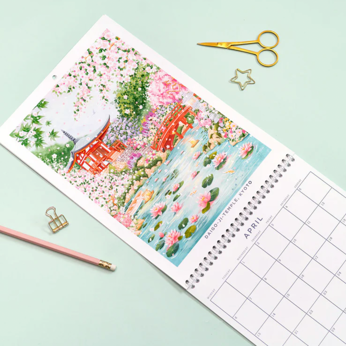 2026 Hand Illustrated Travel Calendar