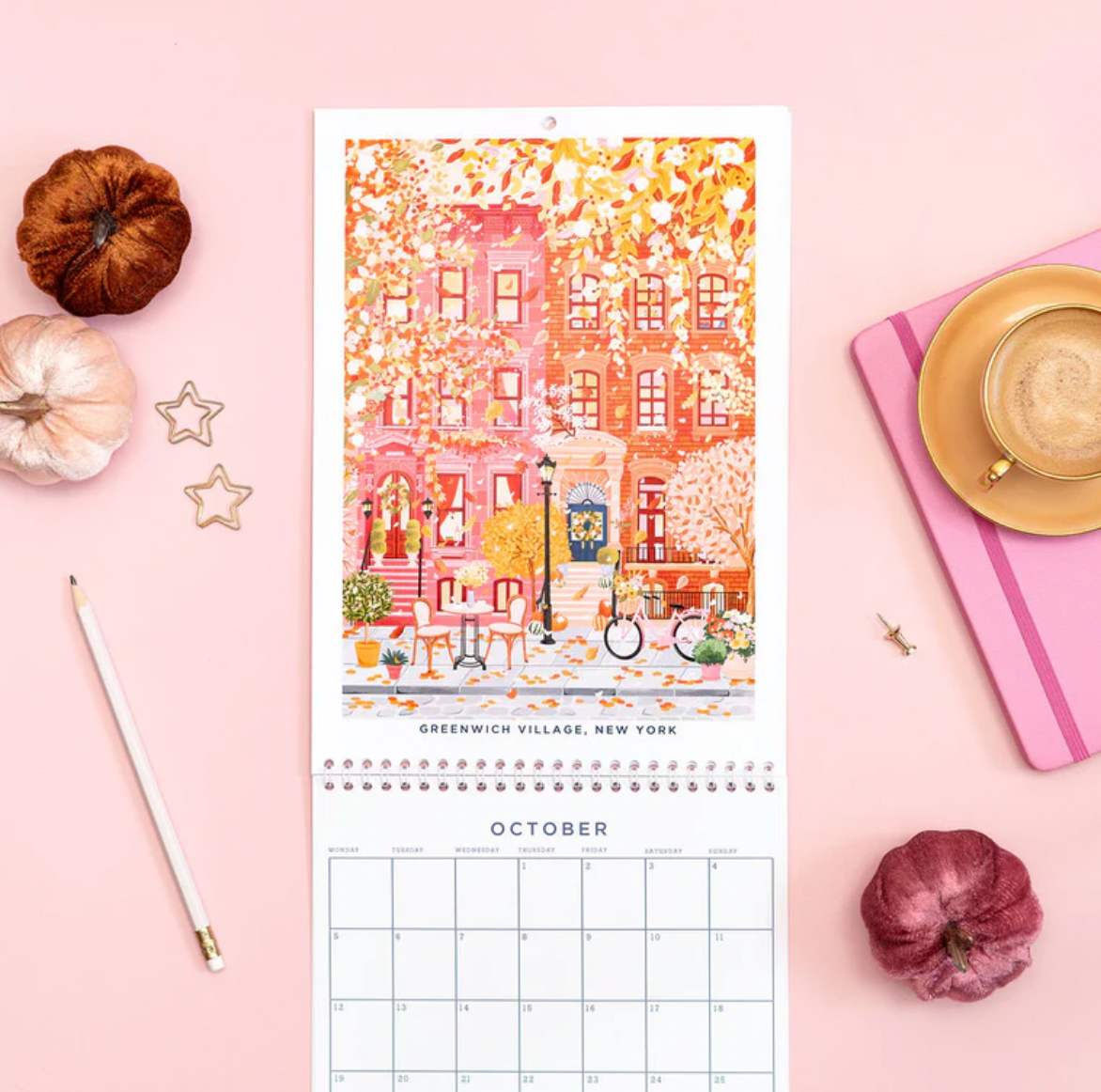 2026 Hand Illustrated Travel Calendar