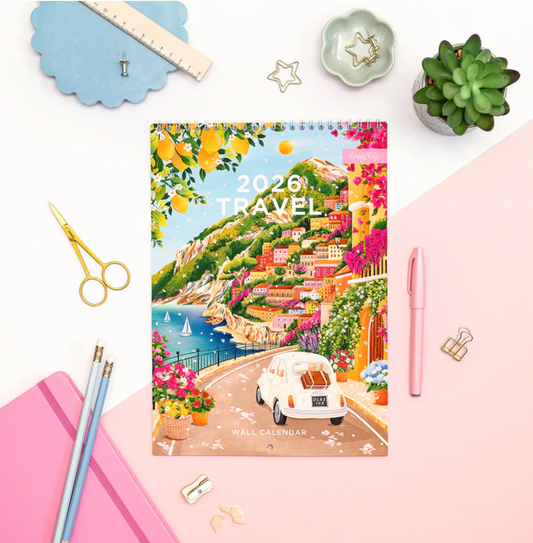 2026 Hand Illustrated Travel Calendar