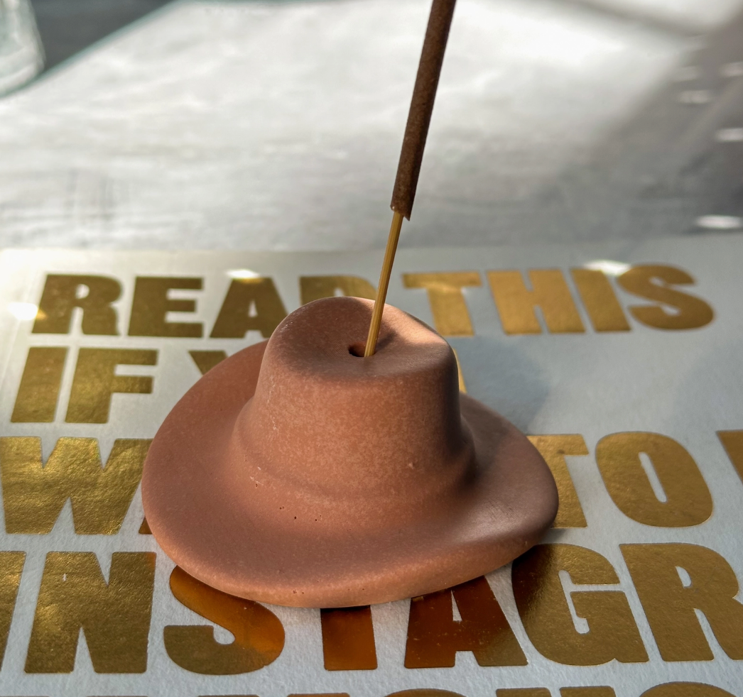 Handmade Cowboy Hat Incense Holder
