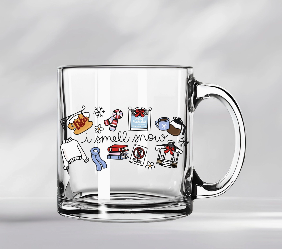 Gilmore Girls Christmas Glass Mug