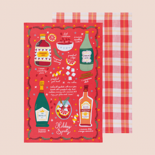 Christmas Spritz Tea Towel Set Of 2