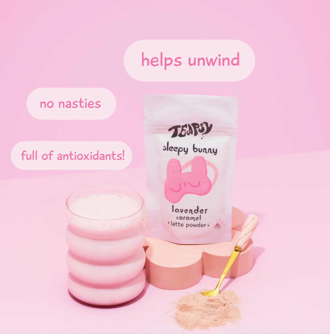 Sleepy Bunny Lavender Caramel Latte Powder