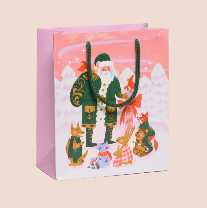 Santa & Friends Medium Christmas Gift Bag