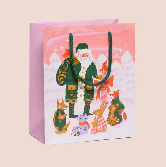 Santa & Friends Medium Christmas Gift Bag
