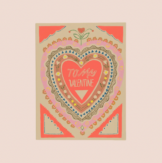 To My Valentine Heart Card