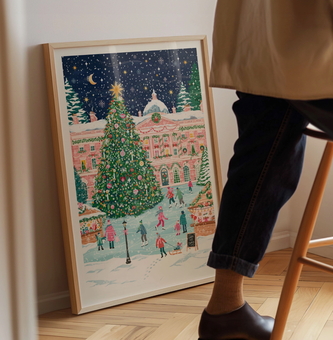 Christmas at Somerset House A3 Print