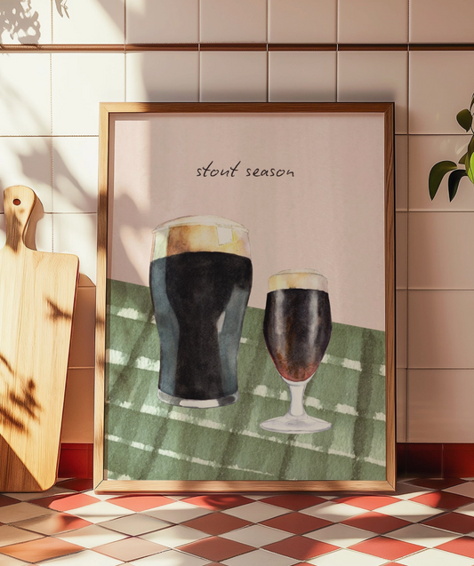 Stout Season A4 Guinness Print