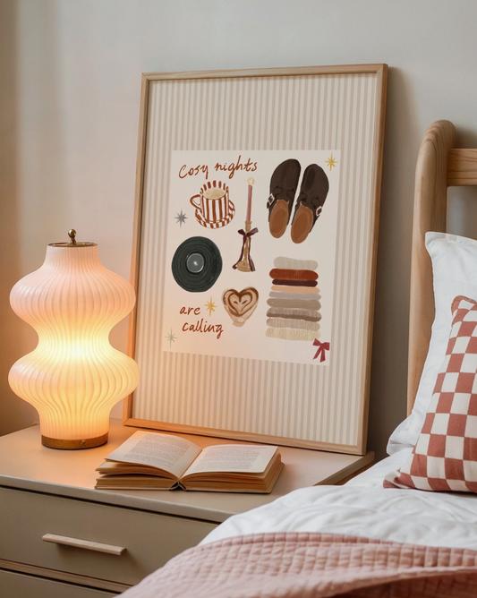 Cosy Nights Are Calling A4 Print