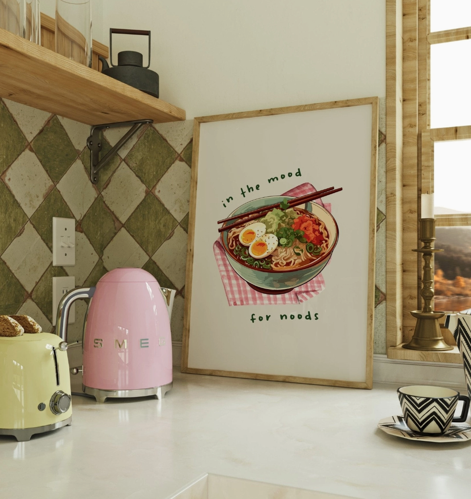 Mood For Noods A4 Print