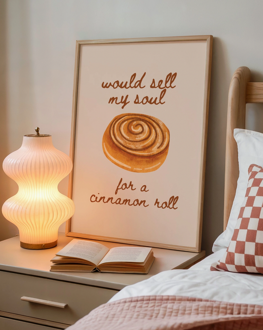 Cinnamon Roll A4 Print
