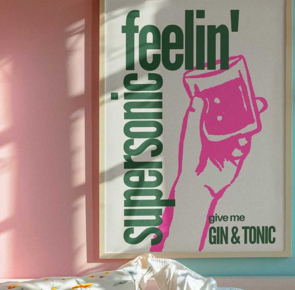 Feelin Supersonic Oasis A4 Print