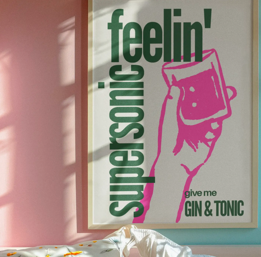 Feelin Supersonic Oasis A4 Print