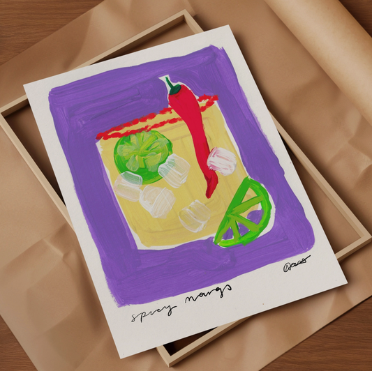 Spicy Margs Painting A4 Print