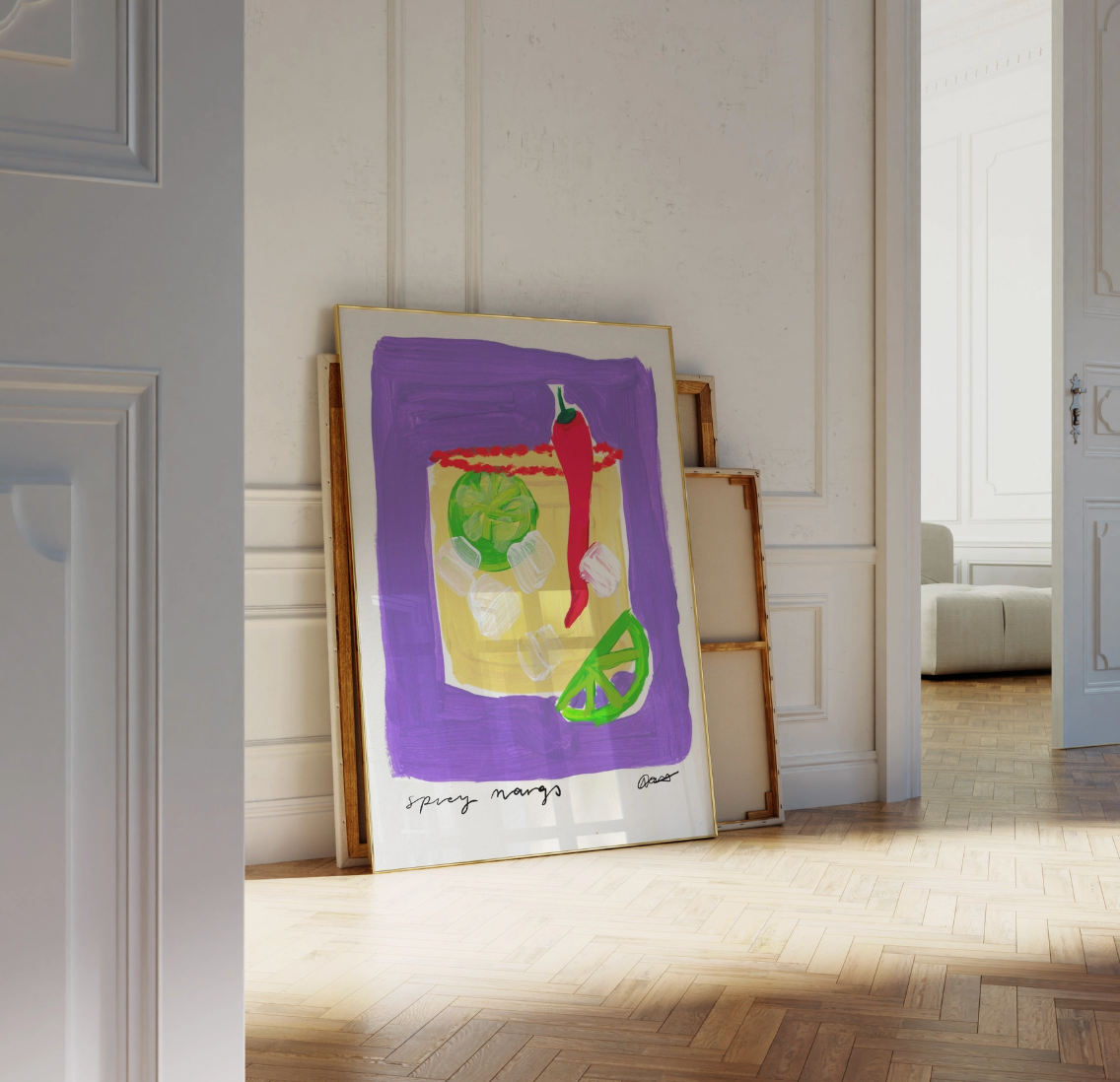 Spicy Margs Painting A4 Print