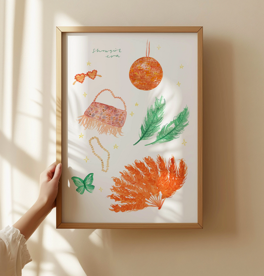 Showgirl Era Painting A4 Print