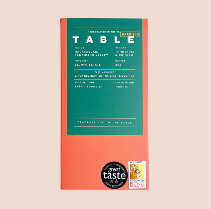 Madagascar 84% Dark Chocolate Bar