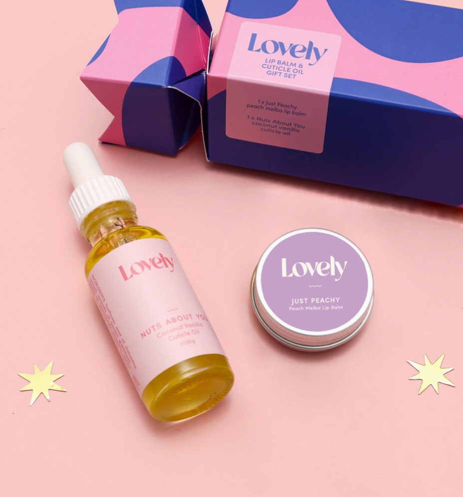 Christmas Cracker Lip Balm & Cuticle Oil Gift Set