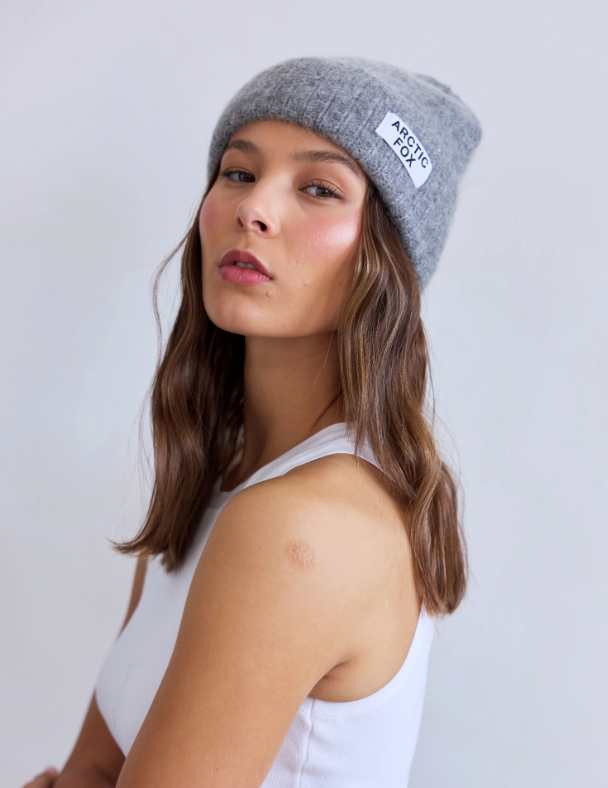 Mohair Beanie - Arctic Grey