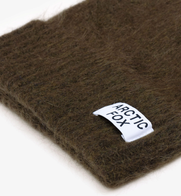 The Mohair Beanie - Khaki Green