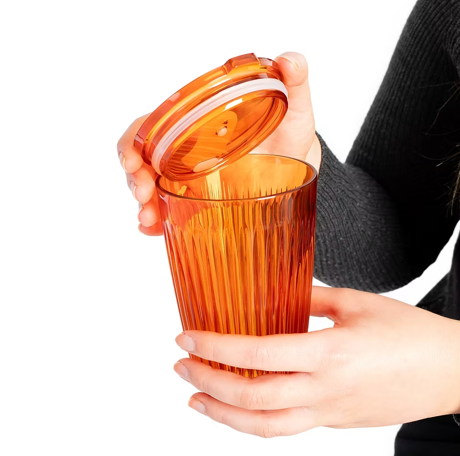 Huskee Renew Cup Amber Travel Cup 12oz