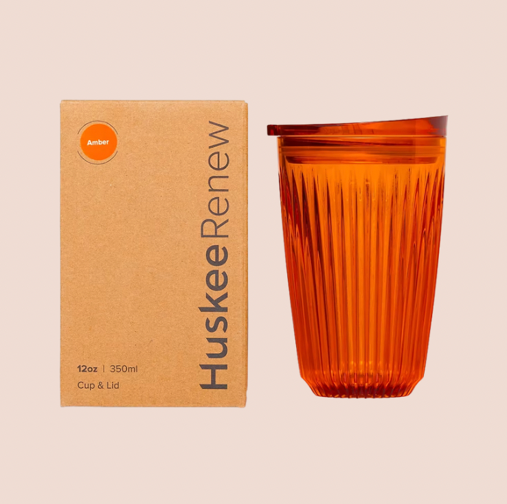 Huskee Renew Cup Amber Travel Cup 12oz