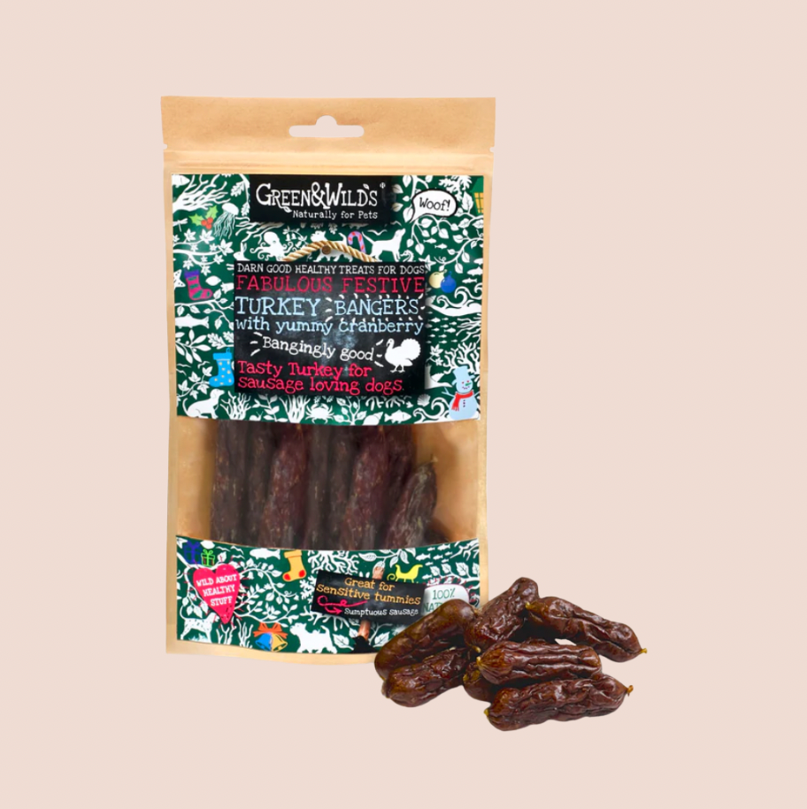 Turkey & Cranberry Christmas Dog Treats 75g