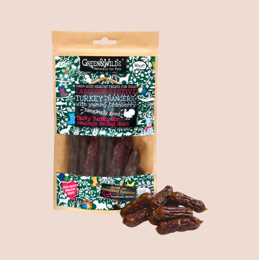 Turkey & Cranberry Christmas Dog Treats 75g