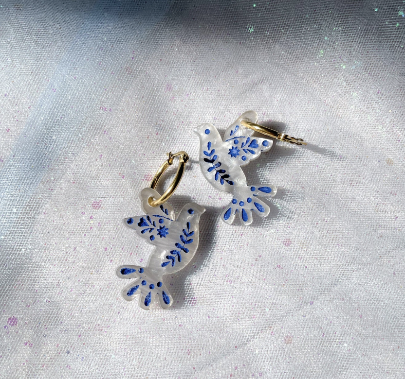 Blue Dove Handmade Earrings