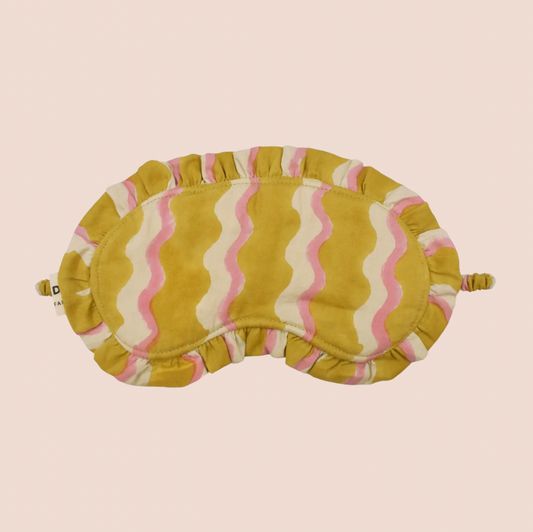 *PRE ORDER* Organic Cotton Frill Eye Mask | Wiggle | Honey