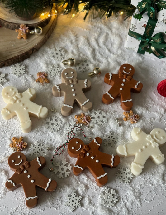 *PRE ORDER* Handmade Gingerbread Man Candle - Christmas Pudding Scent