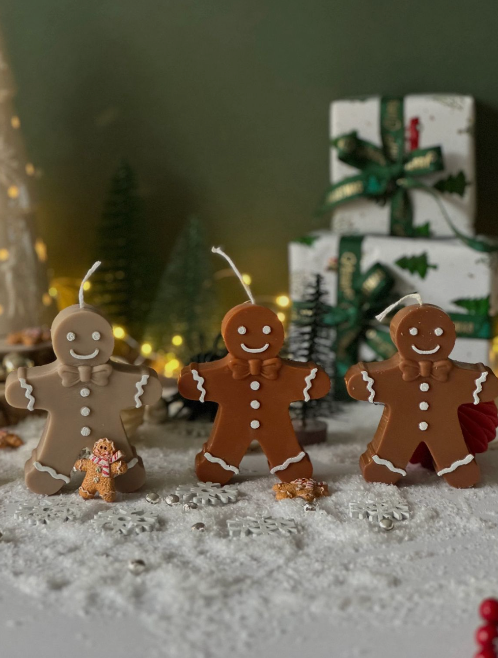 *PRE ORDER* Handmade Gingerbread Man Candle - Christmas Pudding Scent