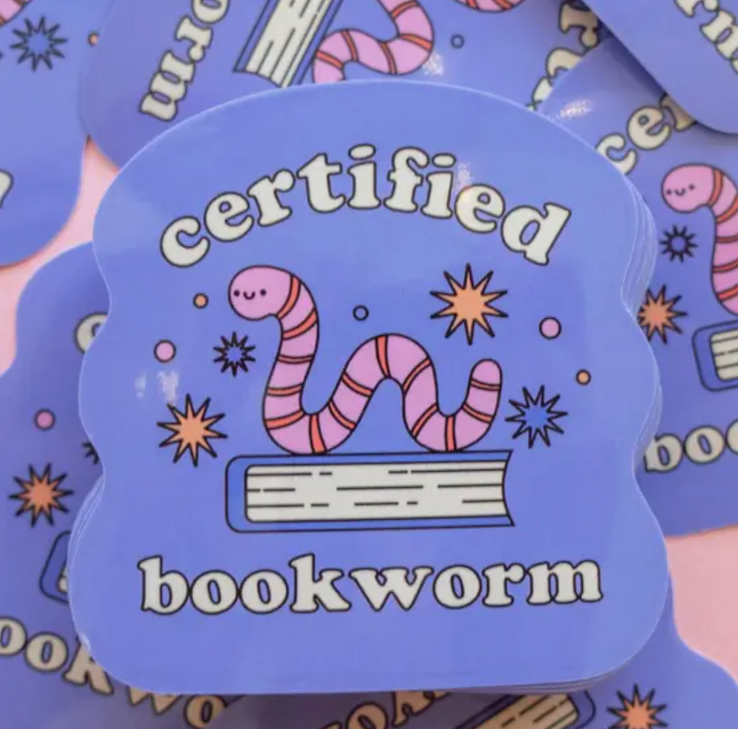 Certified Bookworm Sticker