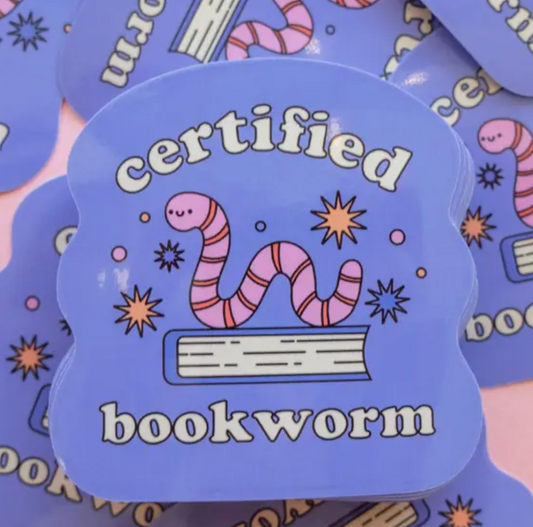 Certified Bookworm Sticker