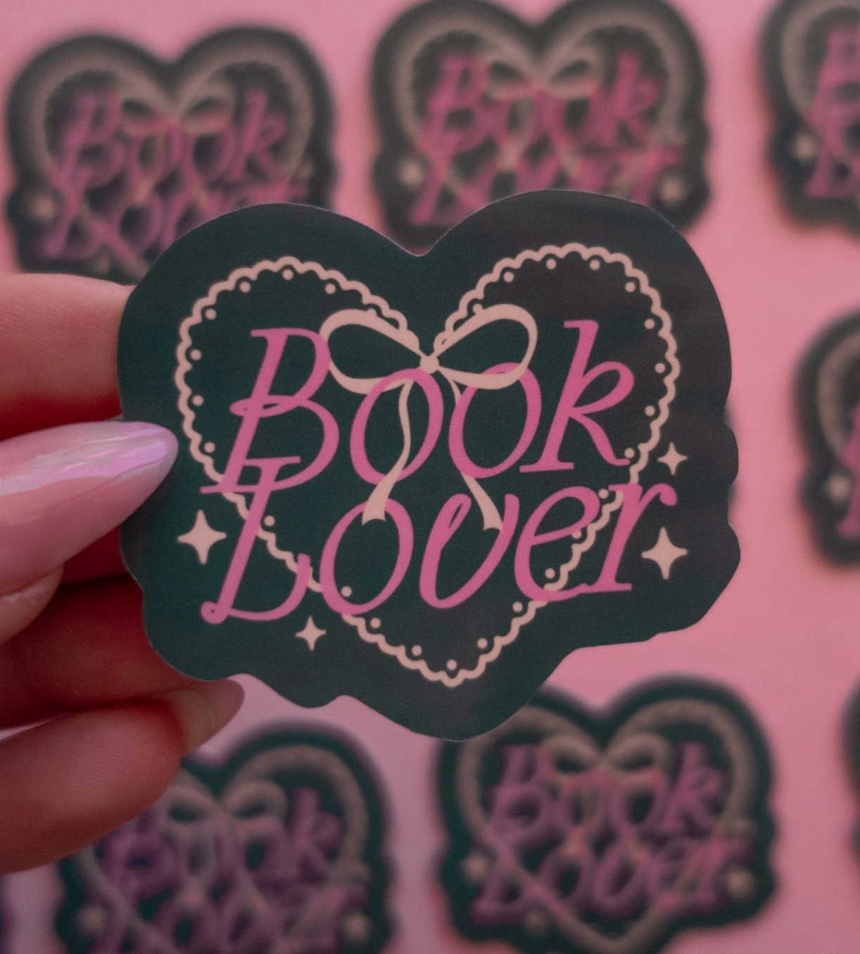 Green Book Lover Bookish Sticker