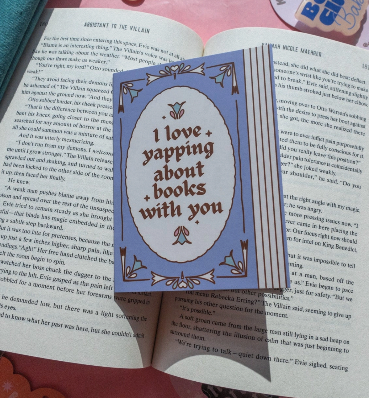 Yapping About Books Greetings Card